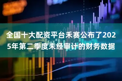 全国十大配资平台禾赛公布了2025年第二季度未经审计的财务数据